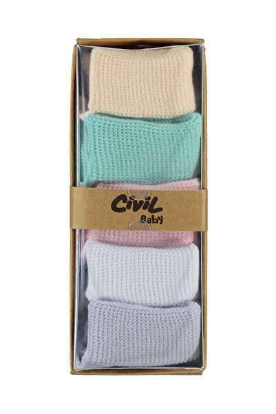 Civil Baby Lilac Colored Baby Girl 6-12 Months Set of 5 Socks