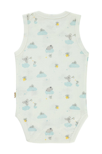 Bebetto Baby Boy Badi with Snap Fastener 12-24 Months Ecru
