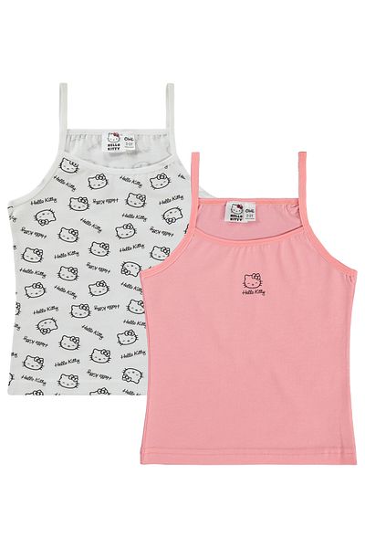 Hello Kitty 2-10 Years Old Girl's Pink Tank Top Set of 2