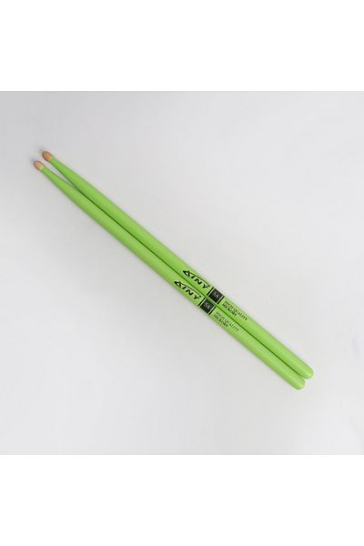 Choice Green A Pair Of 5a Walnut Baking Paint Drumsticks | Moisture-proof And Wear-resistant | High-density