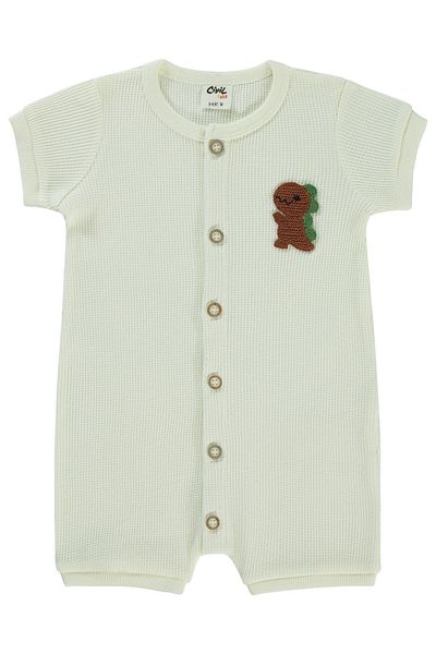 Civil Baby 6-18 Months Baby Boy Ecru Jumpsuit - Without Booties
