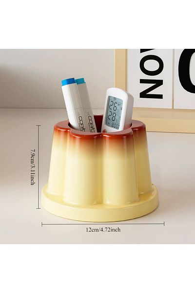Choice Large Size 1pc Creative Pudding Pen Holder Cute Pudding Pen Holder Birthday Gift Creative Desktop Gi