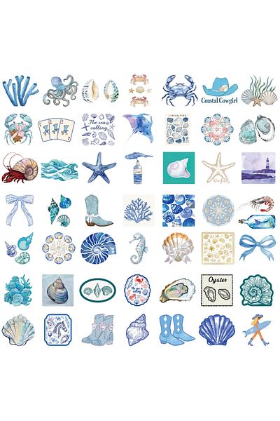 Choice 100pcs 50/100pcs Cute The Coastal Girl Sticker Harajuku Kawaii Luggage Waterproof Graffiti Skateboar