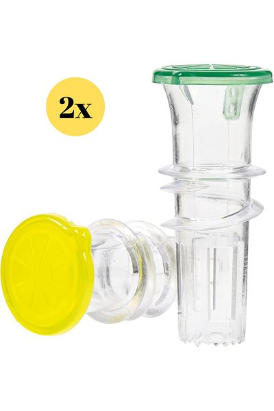 Mapple Home 2-Piece Lemon Squeezer Bpa Free with Lid Juicer Lemon Squeezing for Cocktails and Drinks