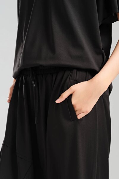 tw3 Women's Elastic Waist Knitted Fabric Design Shalwar