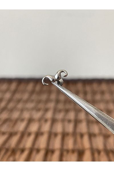 Rupen Kraft 316 l surgical steel mustache model lip cartilage helix tragus piercing