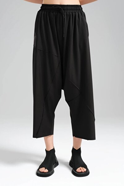 tw3 Women's Elastic Waist Knitted Fabric Design Shalwar