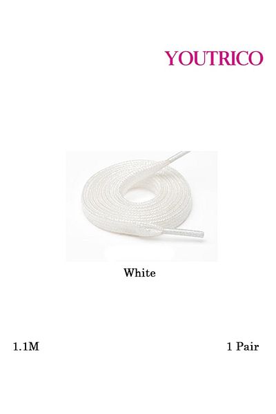 Youtrico Pearlescent Flat Polyester Shoelaces - Single Pair (1.1m)