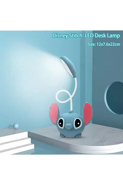 Miniso Blue Tai Deng Sdq Disney Stitch Usb Charging Led Desk Lamp Cute Cartoon Study Eye Protection Ni