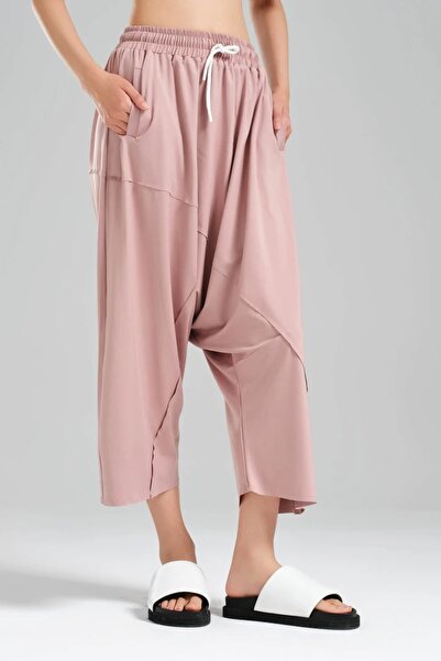 tw3 Women's Elastic Waist Knitted Fabric Design Shalwar