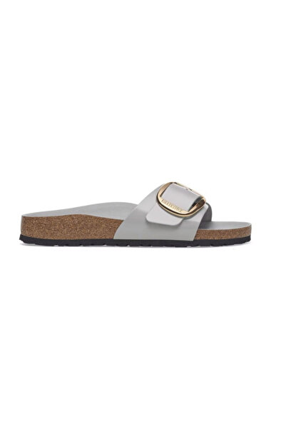 Birkenstock Madrid Big Buckle Nl High Shine Natural Leather - Snikstra