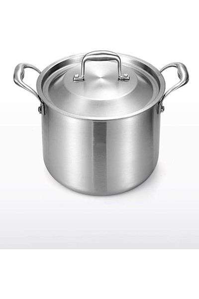 Chefline Aluminum Cooking Pot, 28 Cm Durable, Even Heat Distribution & Large Capacity