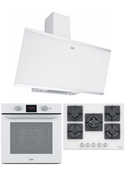 Franke Beyaz Ankastre Set (FHNS 705 4G TC WH C OCAK/FSL 86 H WH FIRIN/FPJ 915 V WH-SS DAVLUMBAZ)