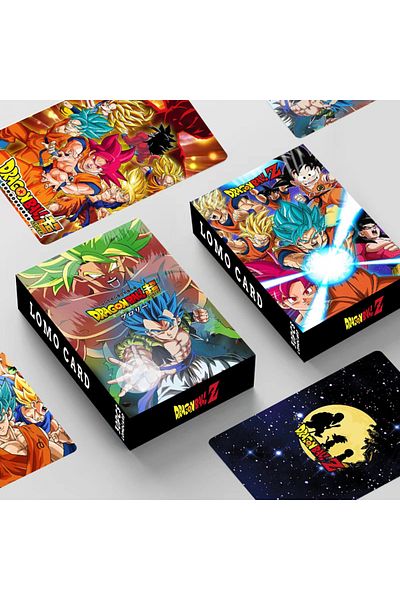 BANDAI Dragon Ball-1 30 Cards Around The Anime Collection Super Sayajins Dragon Ball Z / Gt / Super Goku Lo