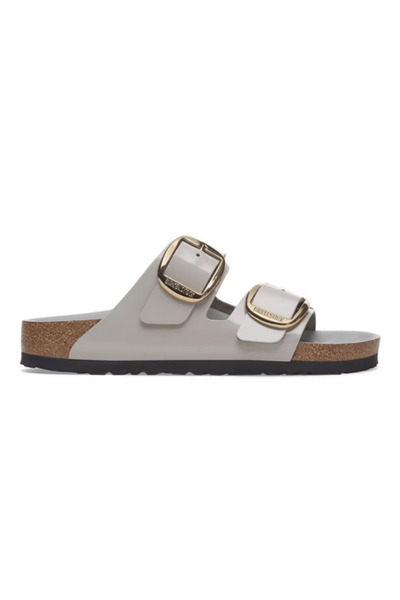 Birkenstock Arizona Big Buckle Nl High Shine Natural Leather - Snikstra