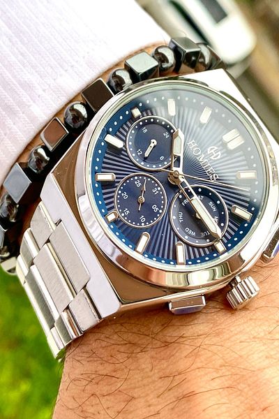 Homies Men's Wristwatch with 2 Years Warranty All Focus Active with Gift Box and Bracelet as a Gift