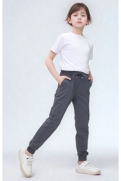 Pantulux Girls' School Pants with Elastic Waist