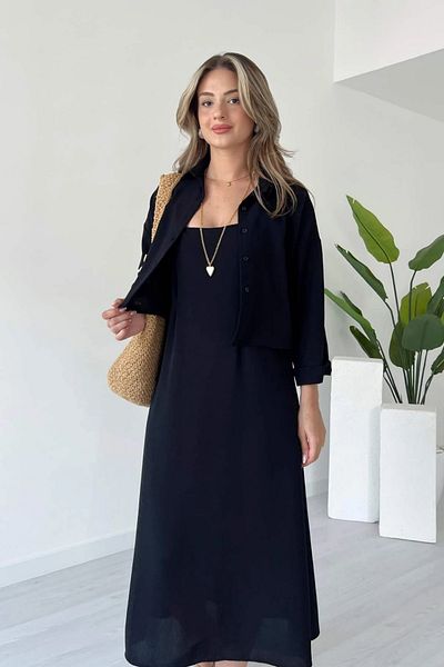 Sorridi Ayrobin Fabric Shirt Dress 2 Piece Set