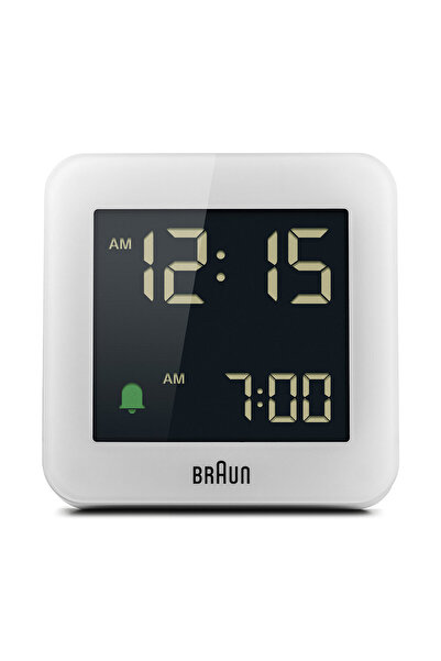 Braun Bc09w Beyaz Dijital Alarmlı Masa Saati