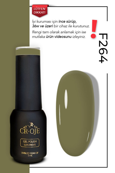 CROJE KALICI OJE F264-yağ Yeşili (5 ML)