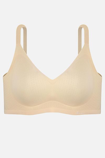 Wonna Ghost Laser Cut Seamless Bra Without Underwire - Non-Support - 2804 - Powder