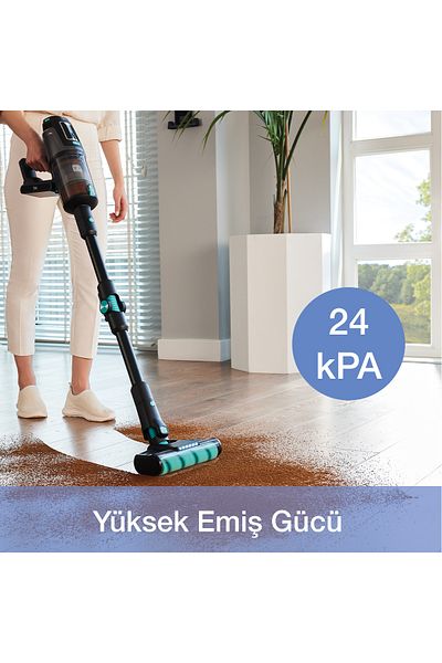 Fakir Bolt X Plus Aqua 8472 Aspirator fără fir reîncărcabil vertical Moon Grey