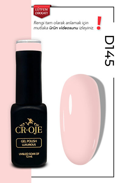 CROJE KALICI OJE Kalıcı Oje D145 - Pembe (12 ML.)