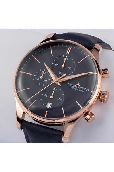 Jacques Lemans Mens Watch Jacques Lemans 1-2163F, Quartz, 40mm, 5ATM