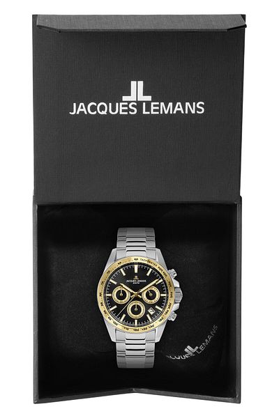 Jacques Lemans Mens Watch Jacques Lemans 1-1877H, Quartz, 40mm, 20ATM