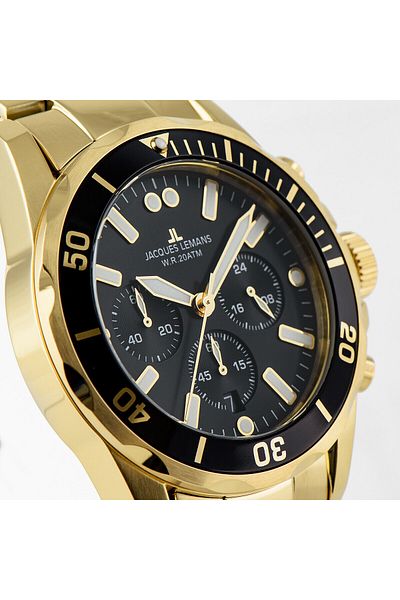 Jacques Lemans Mens Watch Jacques Lemans 1-2091J, Quartz, 44mm, 20ATM