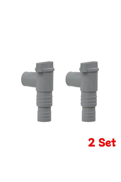 Choice 2 Set Pvc Pool Hose Adapter Durable 32mm Pool On/off Plunger Valve Leak Proof Sealed Replacement For