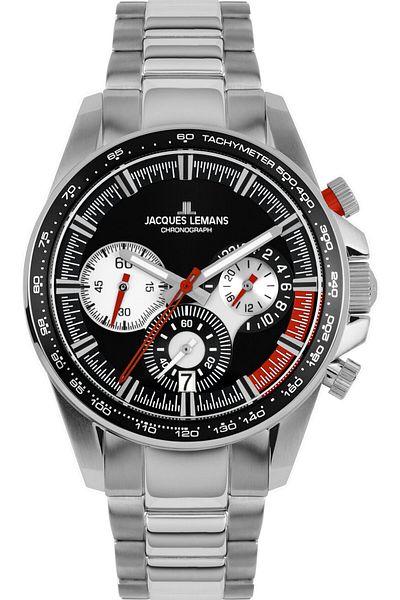 Jacques Lemans Mens Watch 1-2127e, Quartz, 40mm, 10atm