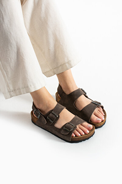 COMFORT OF PANTOFOLE Sandale de plută cu două catarame pentru femei