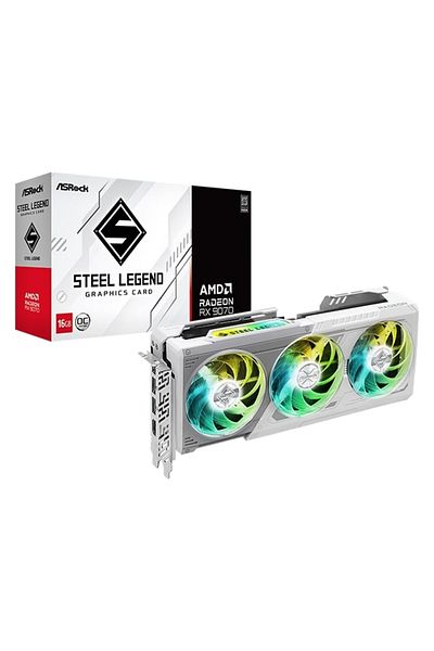 ASROCK Placa video ASRock AMD Radeon RX 9070 Steel Legend, 16GB, GDDR6, 256-bit