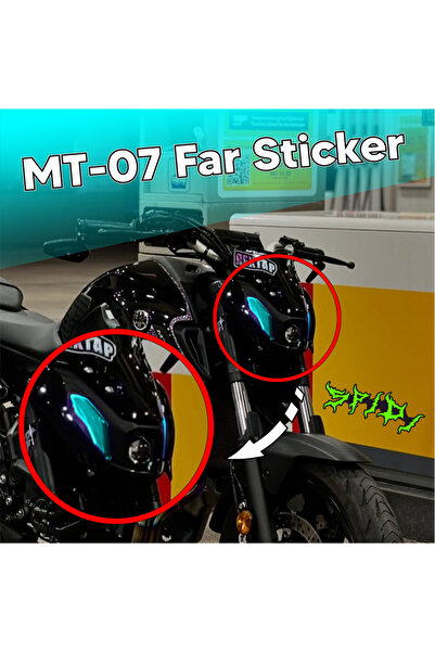 Yamaha MT-07 Far Sticker Turkuaz 2021-2024