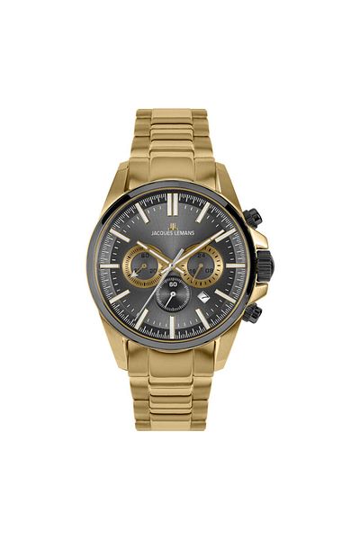 Jacques Lemans Mens Watch 1-2119h, Quartz, 44mm, 10atm