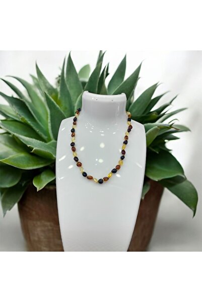 AURA STONE قلادة الطفل العنبر الأصلية