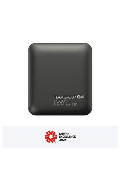 TEAM Pd20m 1 تيرابايت Mag Portable SSD رمادي 2000/2000 ميجابايت/ثانية (TPSEG2001T0C108)