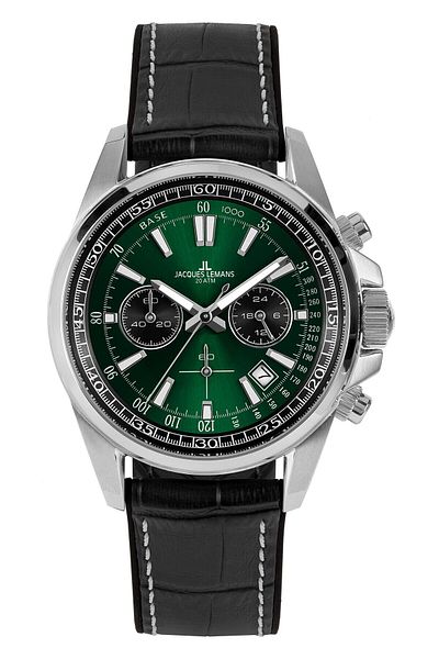 Jacques Lemans Mens Watch 1-2117t, Quartz, 44mm, 20atm