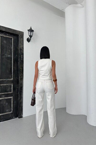 LACARINO 8014 Women's Jean Vest