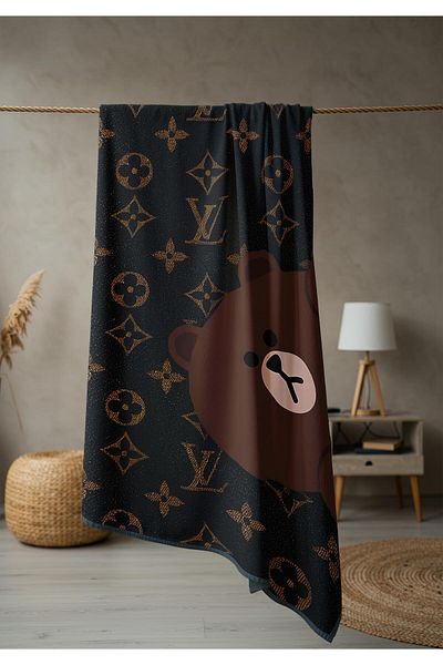Doruklar Home Collection Πετσέτα θάλασσας με μοντέρνα σχέδια ψηφιακής εκτύπωσης 80x160 cm Lux61