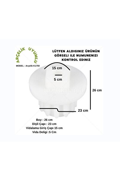 Beko Arçelik K1750 - Bkk2185 Kıyma Makinesi Dişlisi