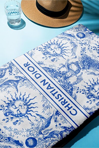 Doruklar Home Collection Πετσέτα θάλασσας με μοντέρνα σχέδια ψηφιακής εκτύπωσης 80x160 cm Lux34