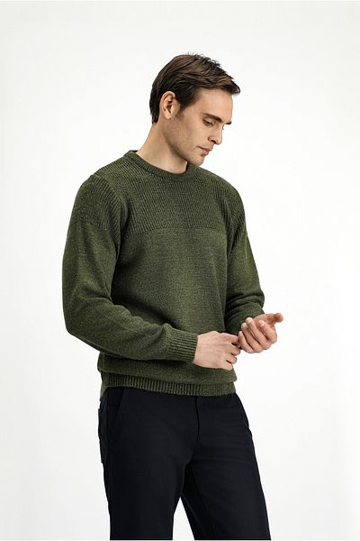 Kiğılı Crew Neck Regular Fit Patterned Knitwear Sweater