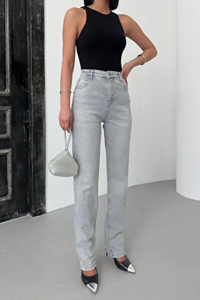 LACARINO 7949 Pantaloni de jeans pentru femei Straight Fit