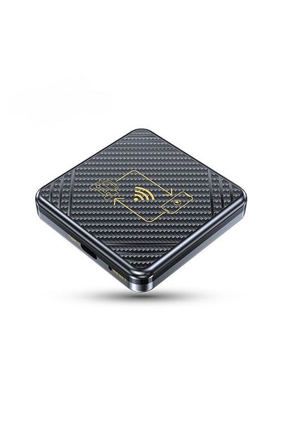 zyteq Adaptor wireless CarPlay & Android Auto ZYTEQ® 2-în-1, Plug-and-Play, WiFi 5GHz, BT, compact, gri