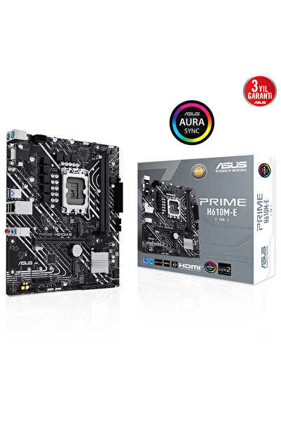 ASUS Prime H610m-e-csm Intel H610 1700 Soket Ddr5 5600mhz Matx Anakart