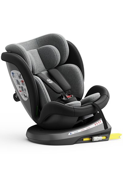 BUF BOOF Scaun auto TWT Plus iSize Buf Boof Black cu isofix Rotativ 360 Pozitie Somn Top Tether 40-150 cm