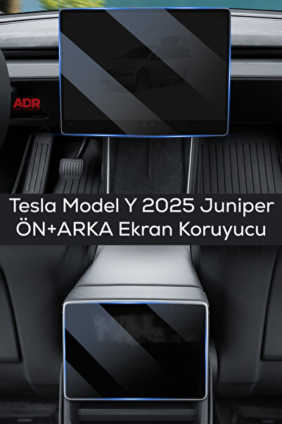 ADR Phone Accessories Tesla Model Y Juniper 2025 Ön + Arka 9H Nano Ekran Koru...