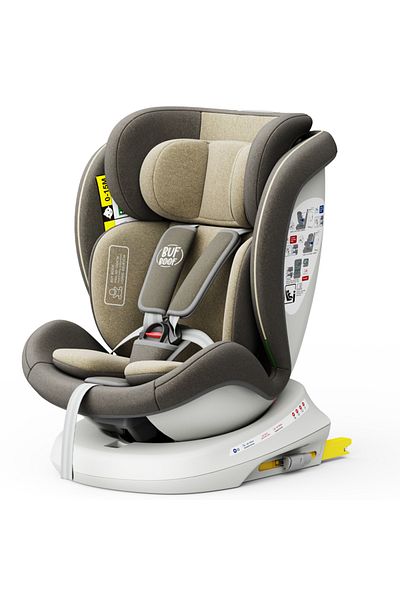 BUF BOOF Scaun auto TWT Plus iSize Buf Boof LightBrown isofix Rotativ 360 Pozitie Somn Top Tether 40-150 cm